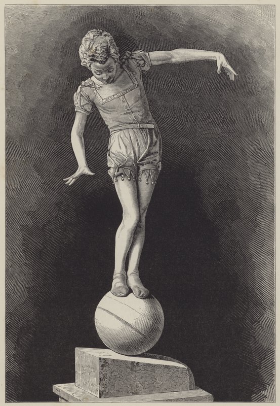 Gleichgewicht, von der Statue von Signor Ettore Ximenes von English School