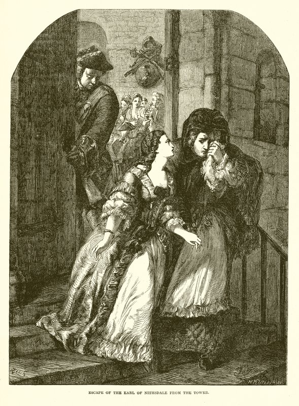 Flucht des Earl von Nithsdale aus dem Tower von English School