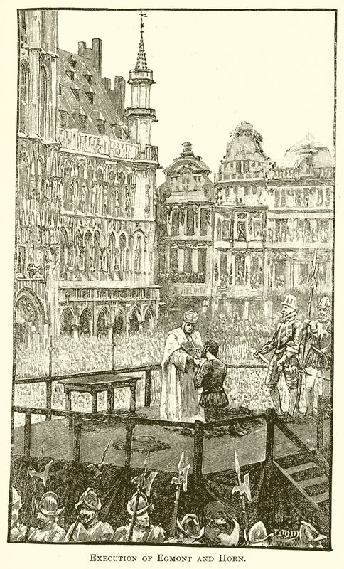 Hinrichtung von Egmont und Horn von English School