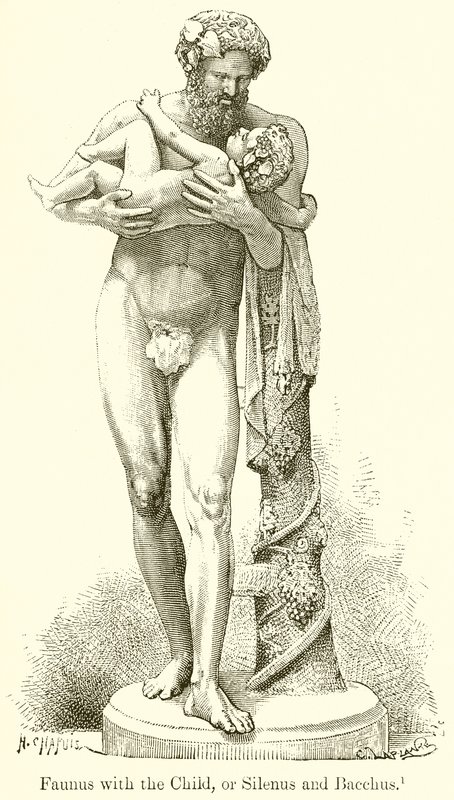 Faunus mit dem Kind, oder Silenus und Bacchus von English School