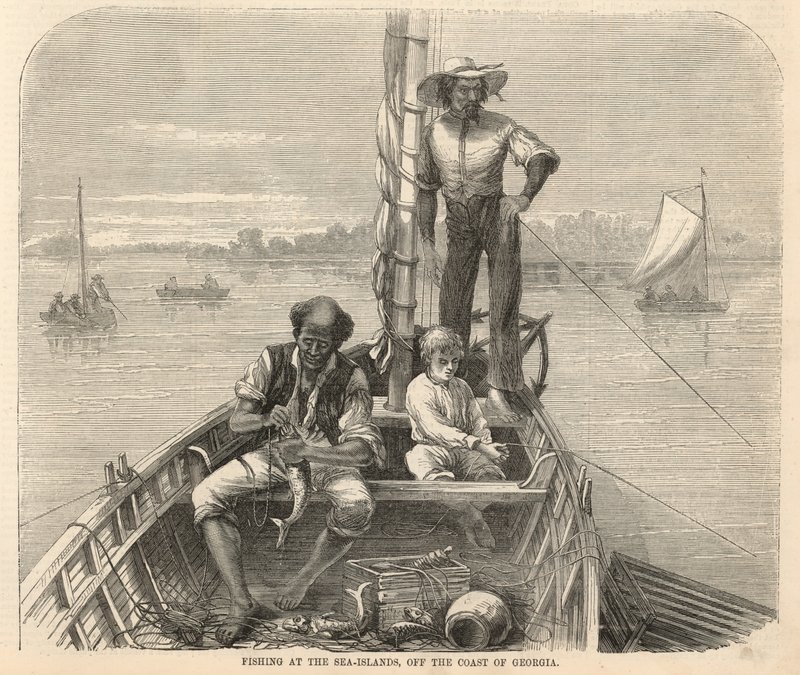 Angeln an den Sea Islands vor der Küste von Georgia von English School