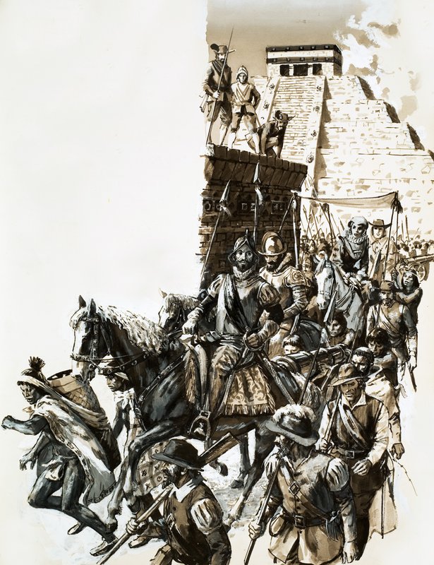 Die Expedition von Francisco de Coronado, um Cibola zu finden von English School