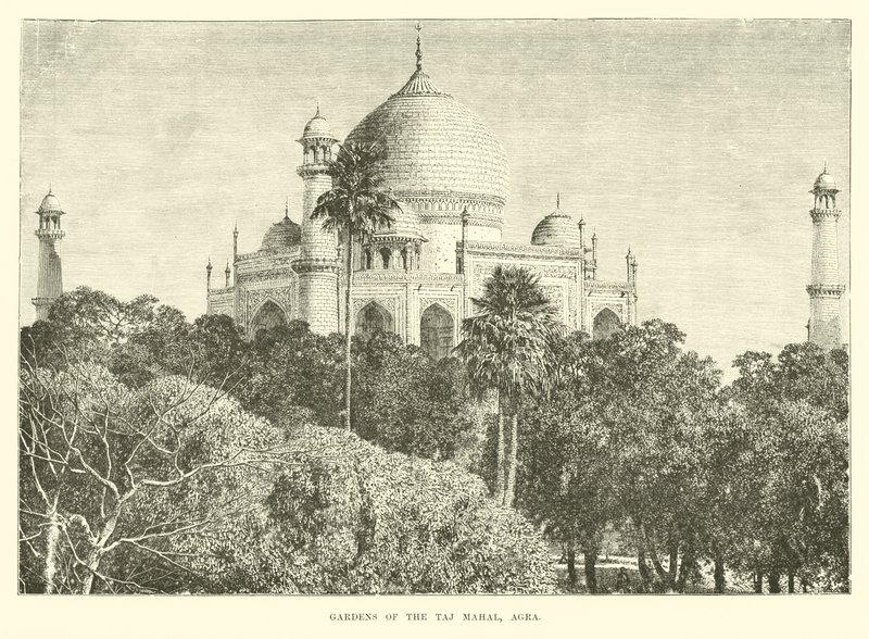 Gärten des Taj Mahal, Agra von English School