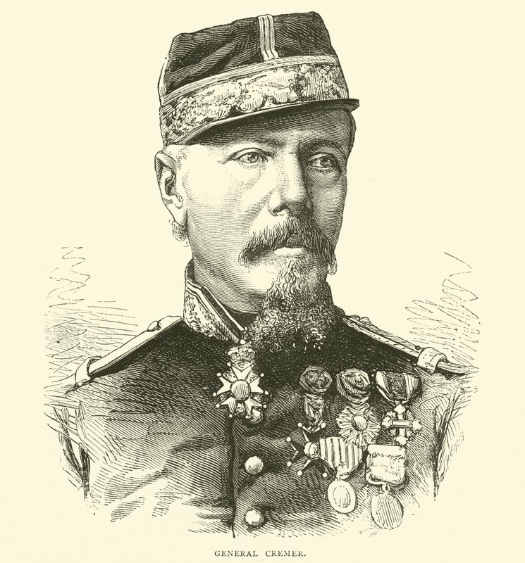 General Cremer, Oktober 1870 von English School