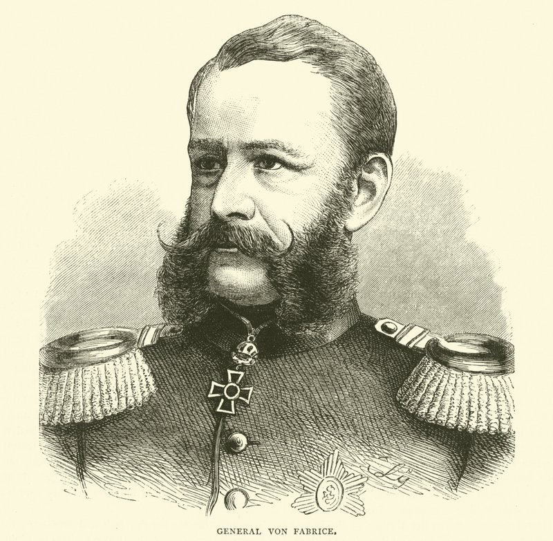 General Von Fabrice, Oktober 1870 von English School