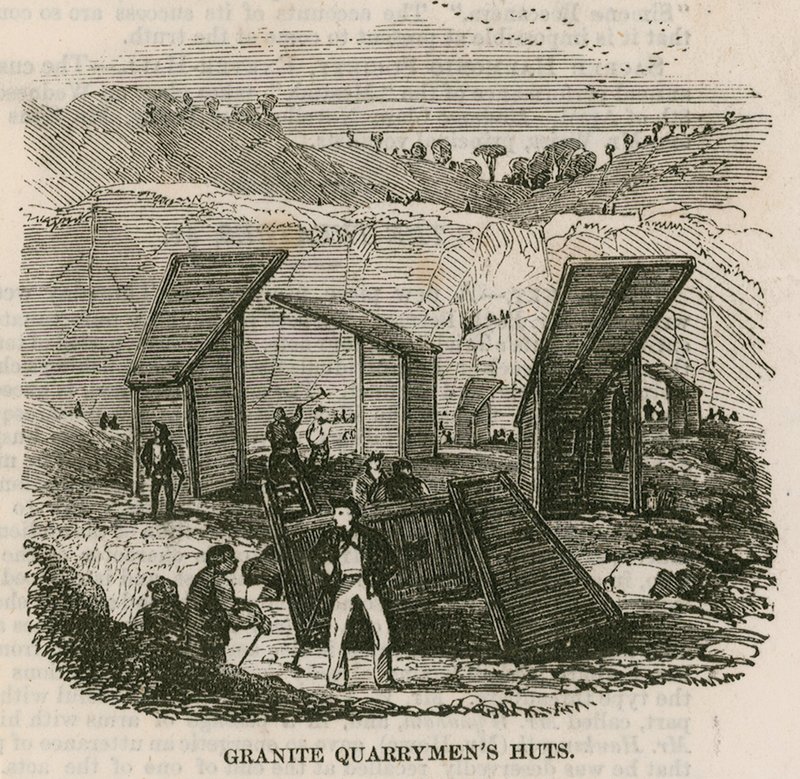 Hütten der Granitsteinbrucharbeiter, Rubislaw, Aberdeen von English School