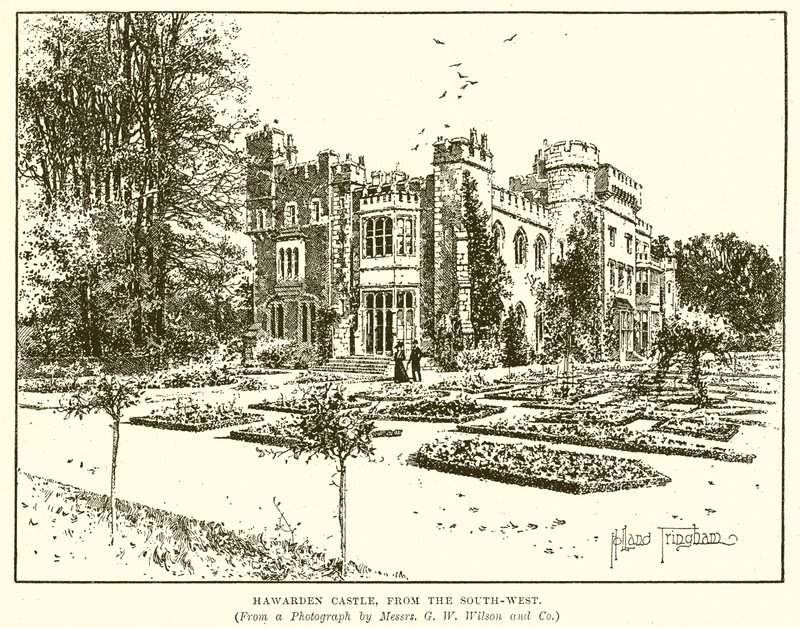 Hawards Castle, von Südwesten von English School