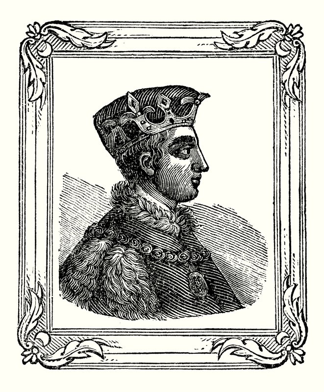 Heinrich V. wurde 1388 geboren, 1413 gekrönt und starb 1422 von English School