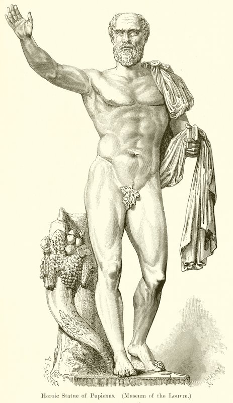 Heroische Statue von Pupienus von English School