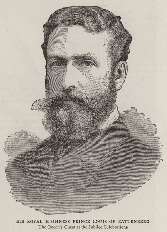 Seine Königliche Hoheit Prinz Louis von Battenberg (Gravur) von English School