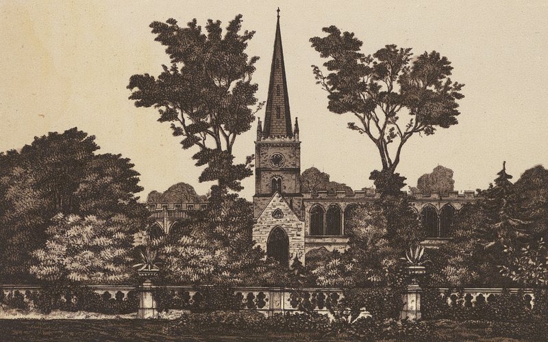Holy Trinity Church, Stratford on Avon (Lithografie) von English School