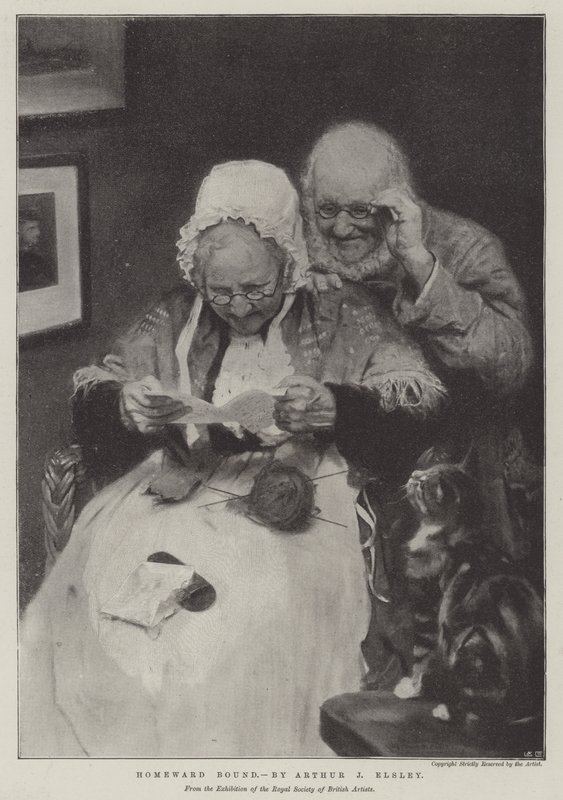 Heimwärts (Lithografie) von English School
