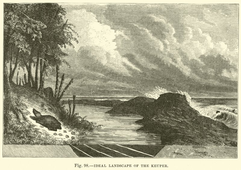 Ideale Landschaft des Keupers von English School