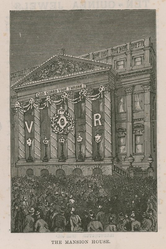 Illuminationen schmücken das Mansion House von English School