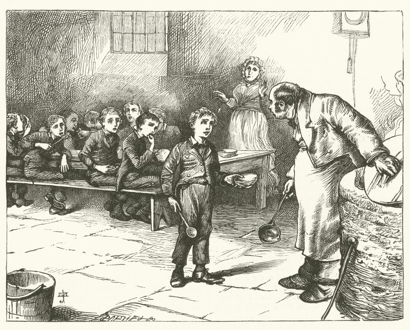 Illustration für Oliver Twist (Stich) von English School