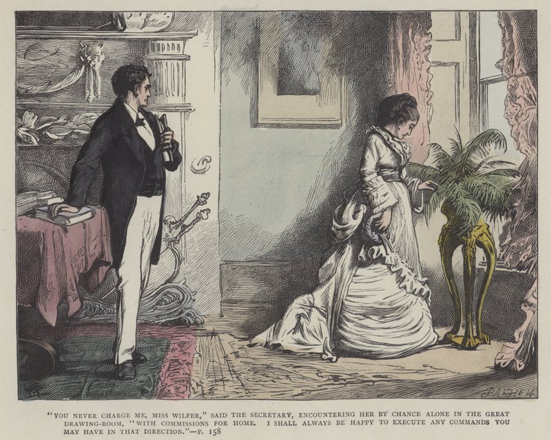 Illustration für Our Mutual Friend (farbige Gravur) von English School