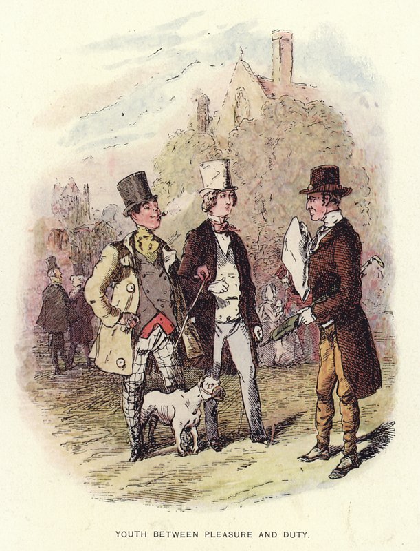 Illustration für Pendennis von Thackeray von English School
