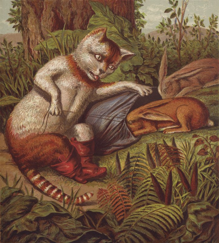 Illustration für Der gestiefelte Kater von English School