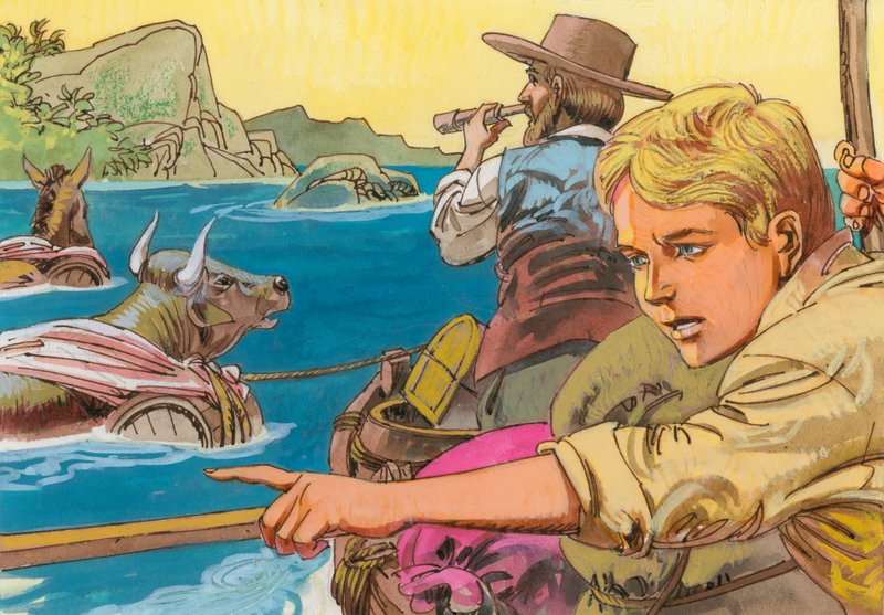 Illustration für Schweizer Familie Robinson von English School