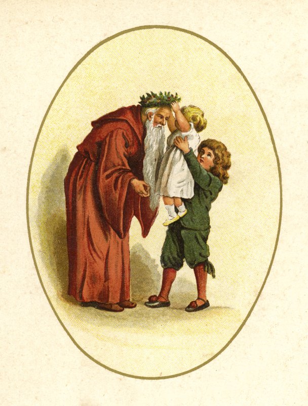 Illustration für Das Kommen des Weihnachtsmanns von English School
