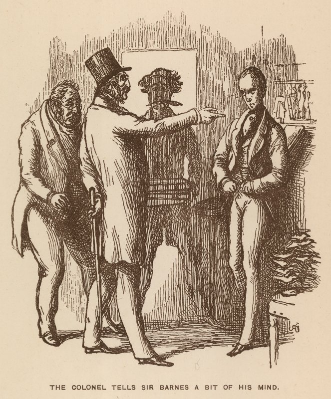 Illustration für Die Newcomes von Thackeray von English School