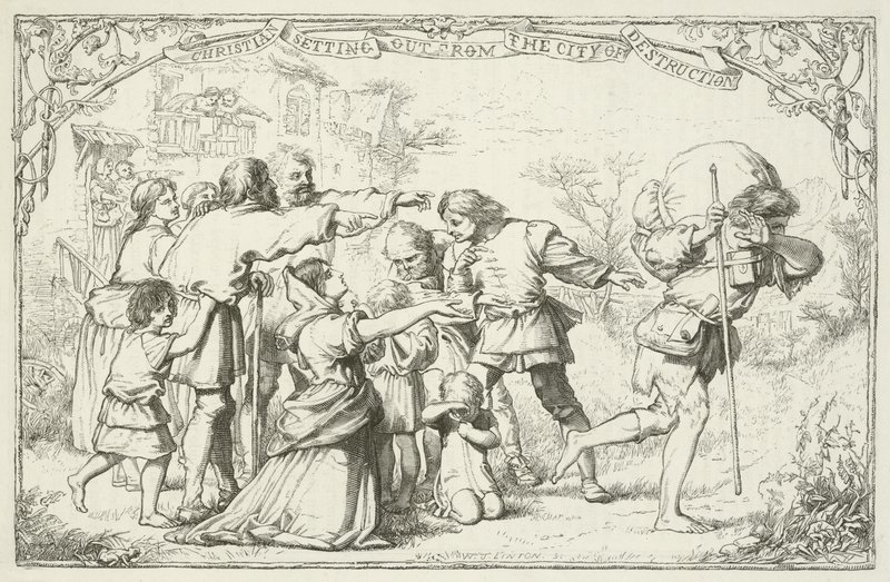Illustration für Die Pilgerreise von John Bunyan von English School