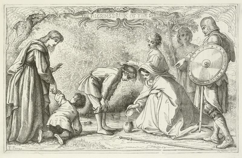 Illustration für Die Pilgerreise von John Bunyan von English School