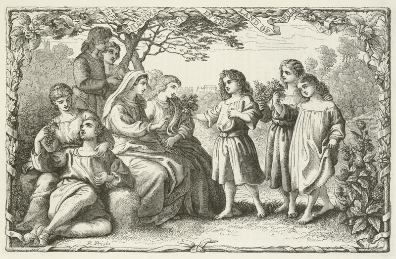 Illustration für Die Pilgerreise von John Bunyan von English School