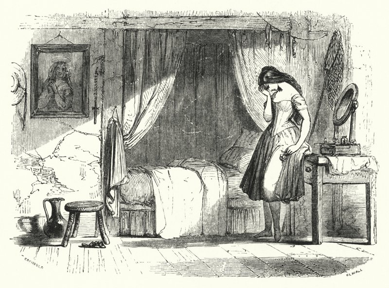 Illustration für das Ballett, Ondine oder Die Nixe von English School