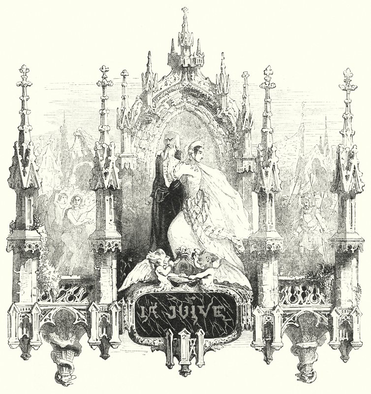 Illustration für die Oper La Juive von Fromental Halevy von English School