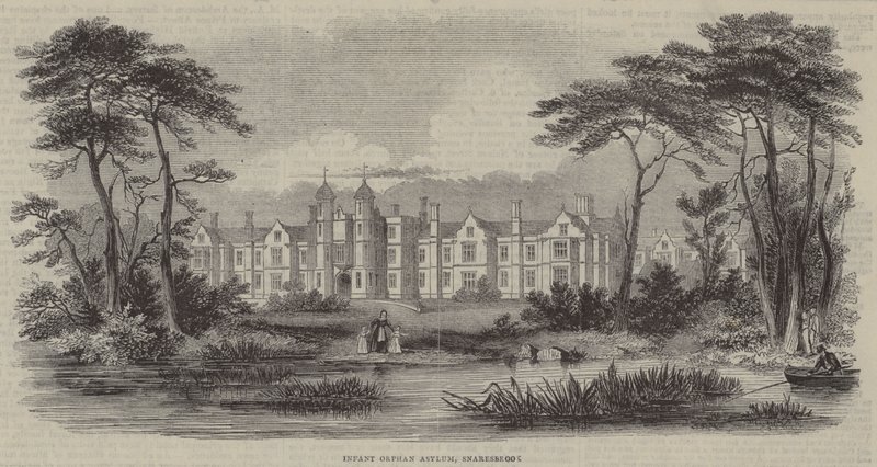 Waisenhaus für Kleinkinder, Snaresbrook (Gravur) von English School