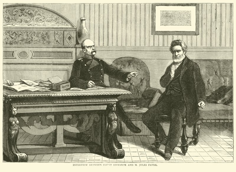 Interview zwischen Graf Bismarck und M. Jules Favre, September 1870 von English School