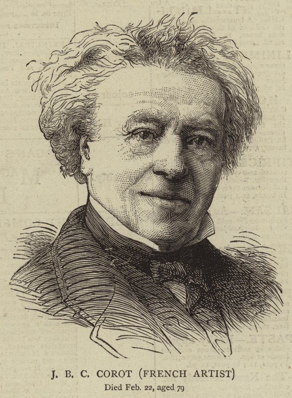 J B C Corot, französischer Künstler (Stich) von English School