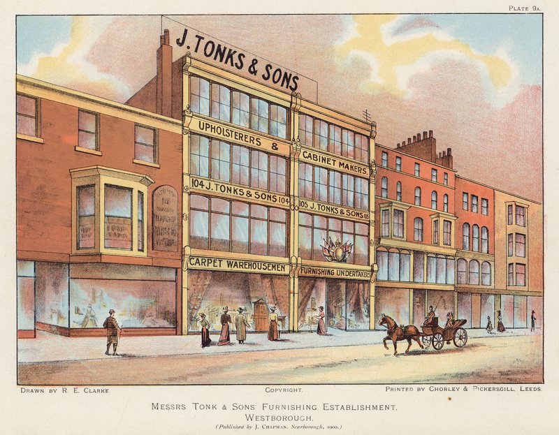 J Tonks & Sons Möbelgeschäft, Scarborough von English School