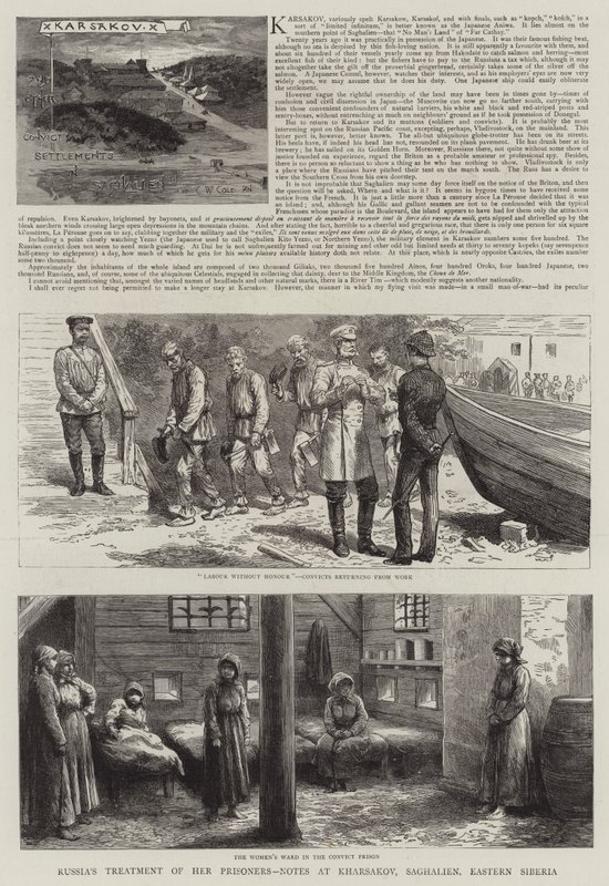 Karsakov und andere Strafkolonien in Saghalien von English School