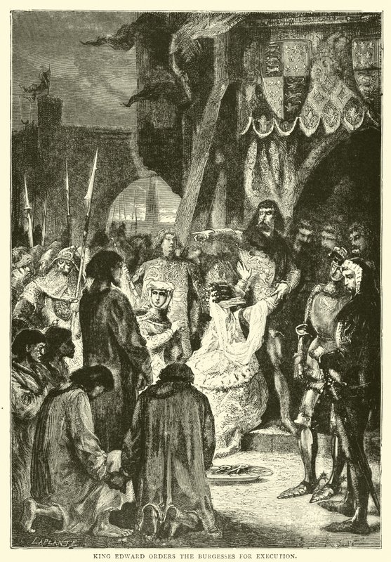 König Edward befiehlt die Hinrichtung der Bürger von English School