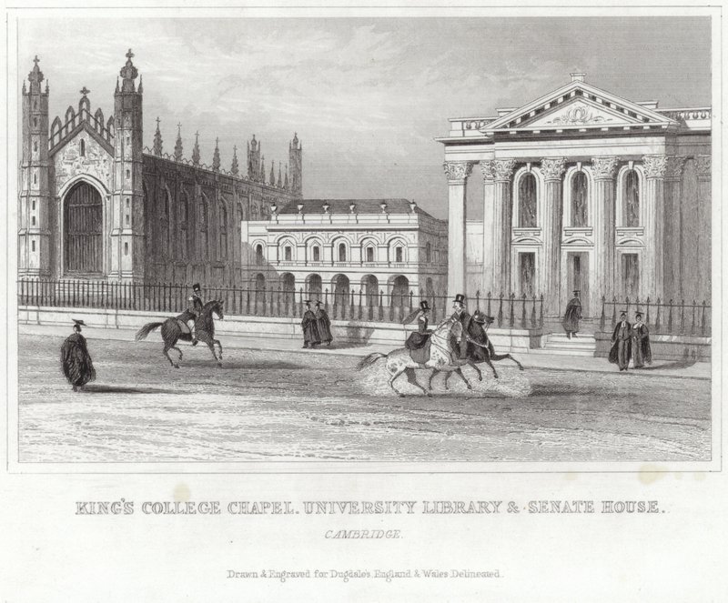 Kings College Chapel, Universitätsbibliothek und Senatshaus, Cambridge von English School