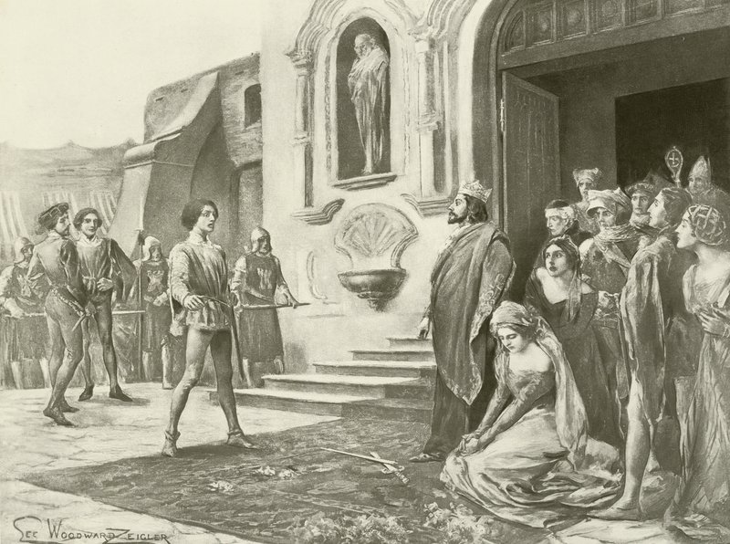 La Favorita, Akt III Szene xii (Gravur) von English School