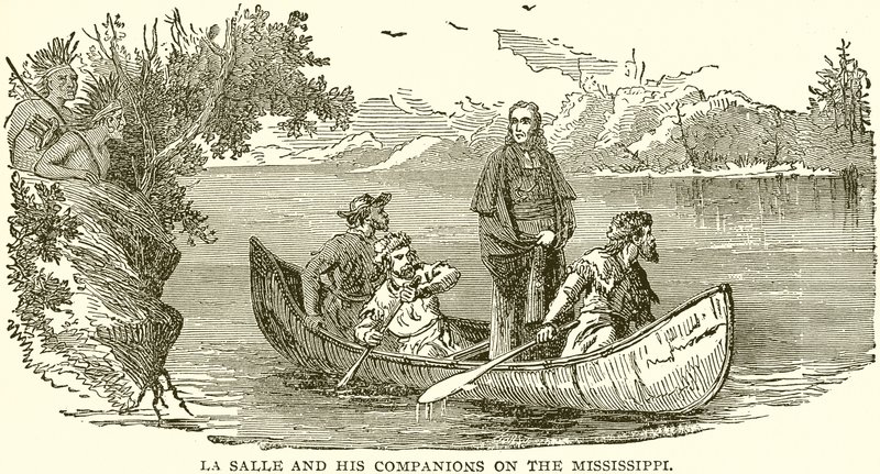 La Salle und seine Gefährten am Mississippi von English School