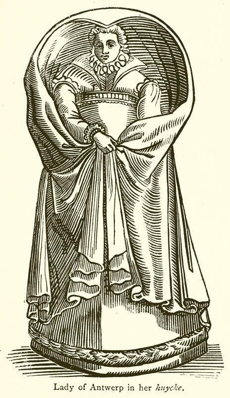 Dame von Antwerpen in ihrem Huycke von English School