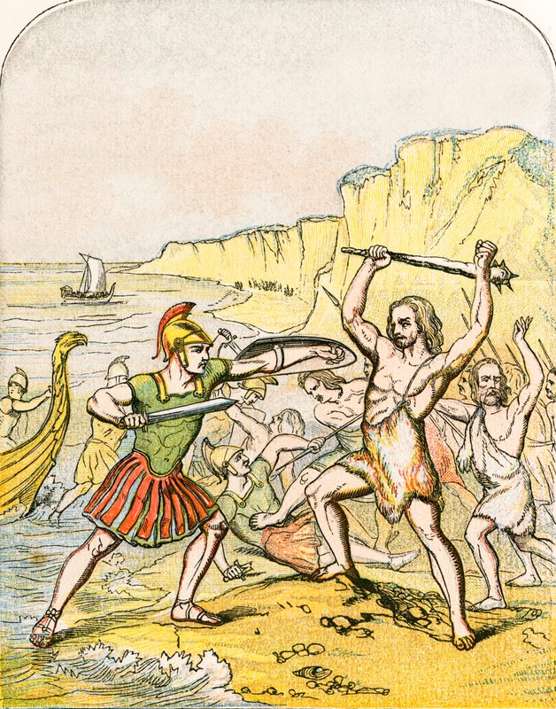Landung von Julius Caesar von English School