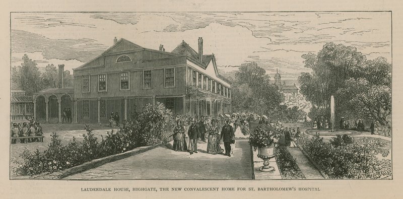 Lauderdale House, Highgate, London, das neue Genesungsheim für das St Bartholomews Hospital von English School