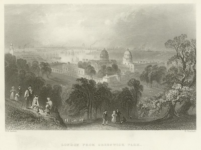 London vom Greenwich Park aus von English School
