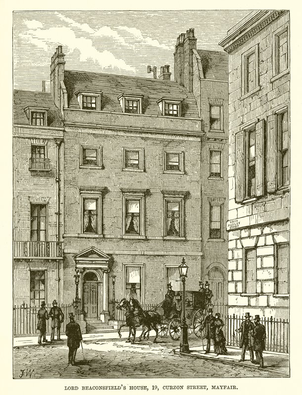Haus von Lord Beaconsfield, 19, Curzon Street, Mayfair von English School