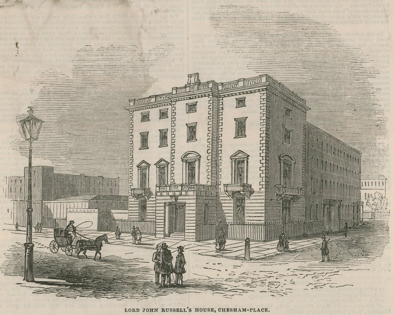 Haus von Lord John Russell, Chesham Place, Belgrave Square von English School