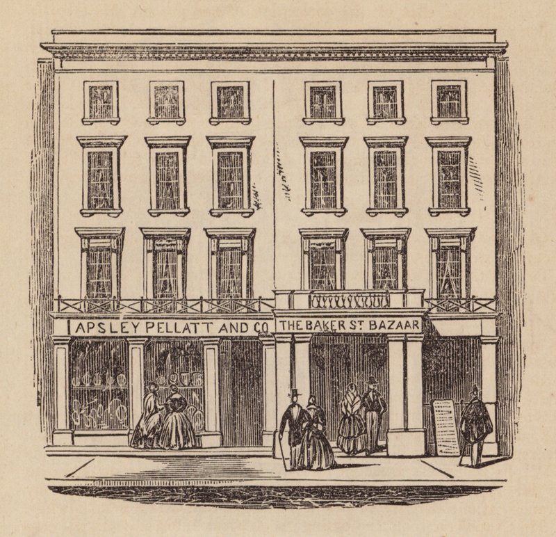 Madame Tussaud und die Ausstellung ihres Sohnes (Stich) von English School