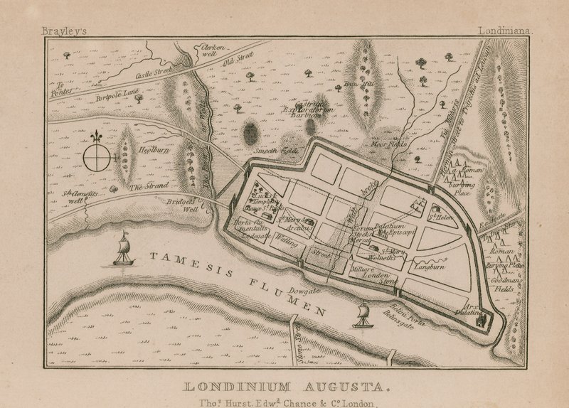 Karte des römischen Londons von English School