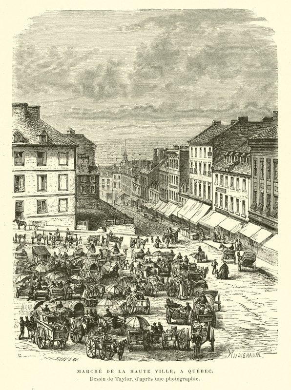 Markt der Oberstadt, Quebec City, Kanada von English School