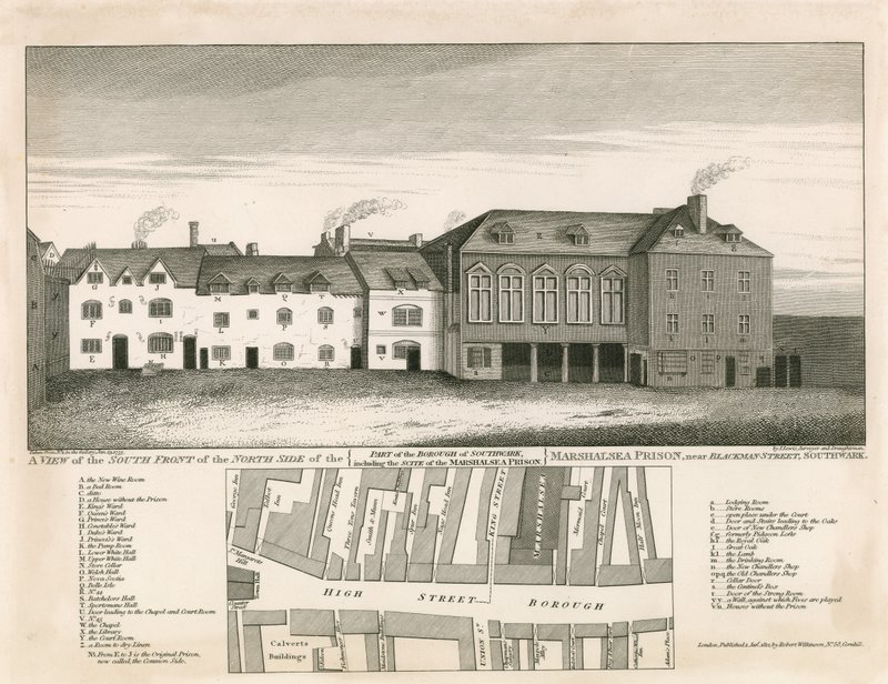 Marshalsea-Gefängnis, London von English School