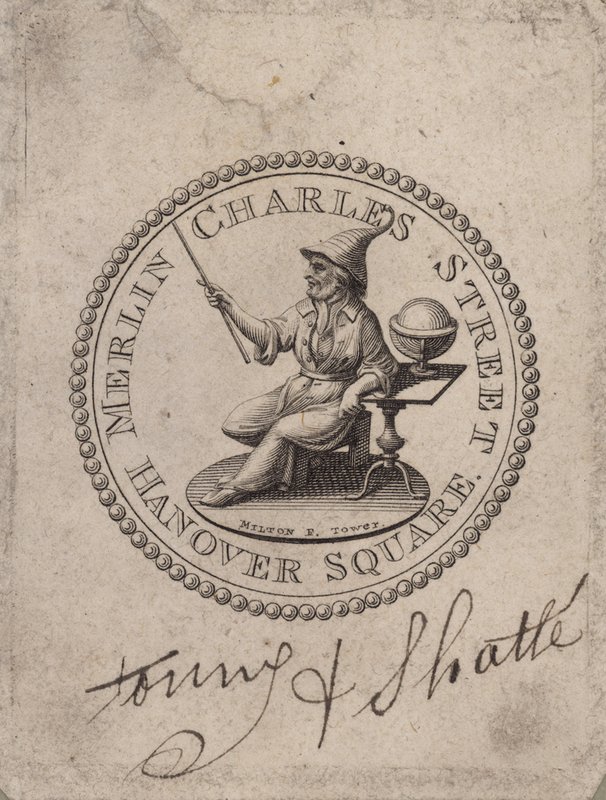 Medaille mit der Aufschrift Merlin Charles Street, Hanover Square; Milton F Tower von English School